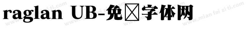 raglan UB字体转换
